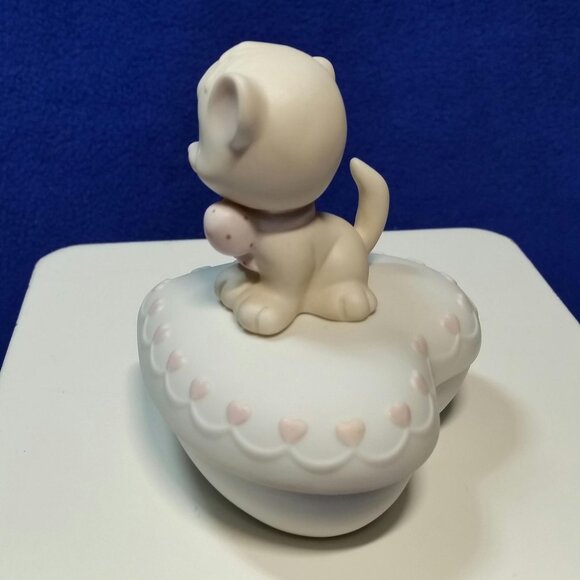 Precious Moments Forever Friends Cat Trinket Box Jonathan and David E-9253 Fish - Picture 6 of 10